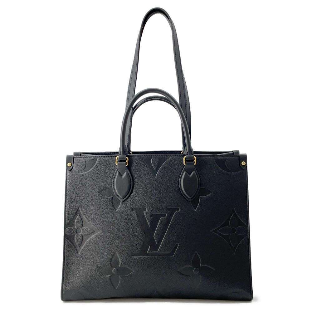 Louis Vuitton On The Go Monogram Empreinte Tote Bag Shoulder Black